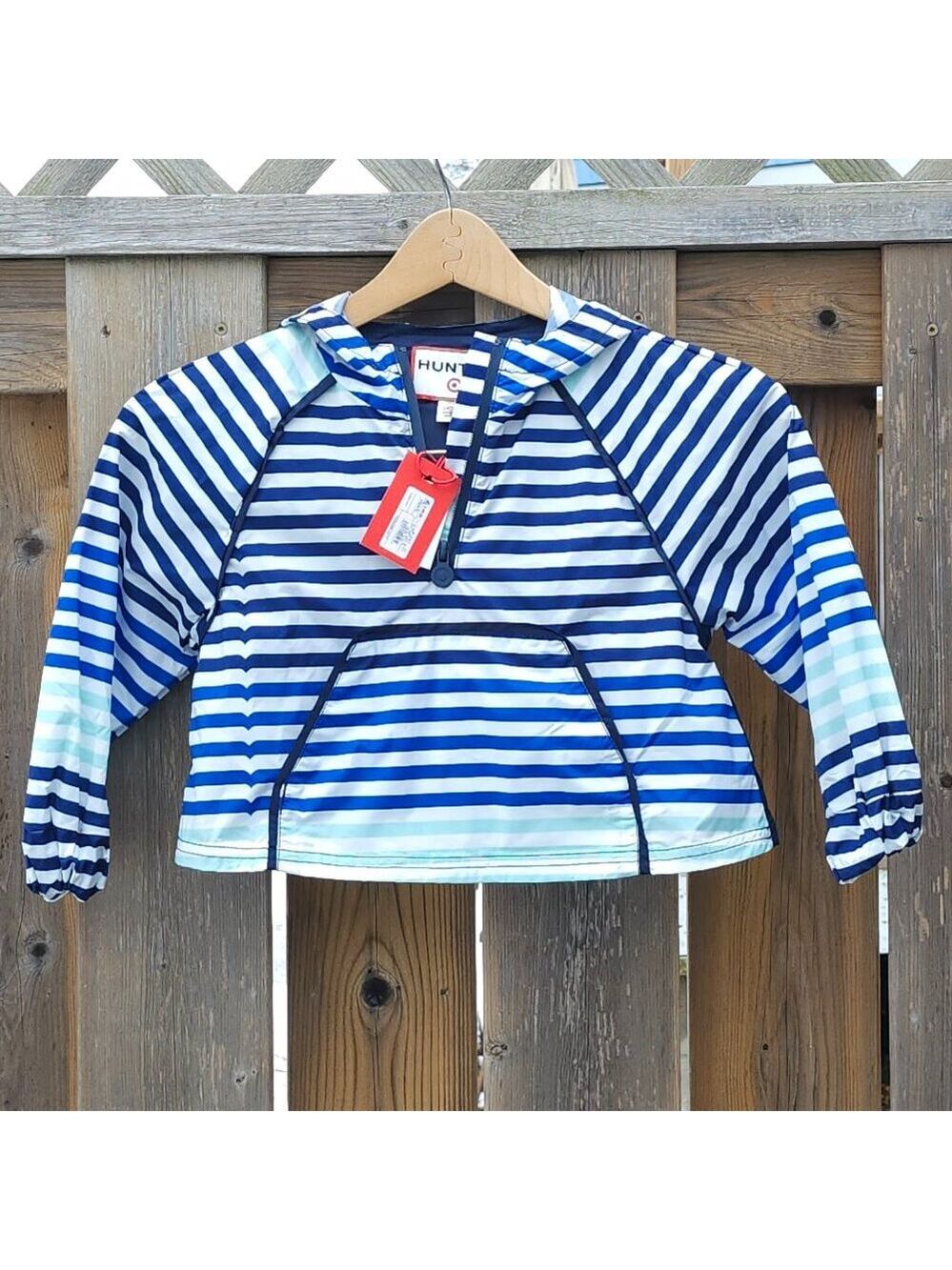 KIDS Hunter for Target Navy Stripe Anorak Jacket XS 4/5 Mommy and Me